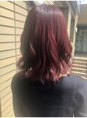 ブリーチなし＊チェリーレッド