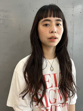 パム 恵比寿(PAM.) ノンアルカリカラーを使用したナチュラルロング。