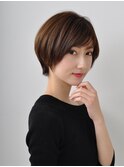 絶壁解消・形の綺麗なナチュラルショートスタイル