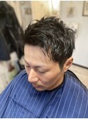 ツーブロック・アップバングスタイル