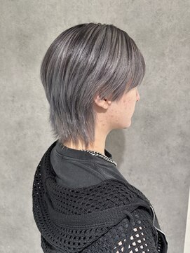 エアー 青山(AIR) センターパートウルフ/デザインカラー/アンブレラカラー