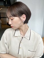 アイティーバイアルバム 藤沢店(IT by ALBUM) ナチュラルショート_前髪パーマグレーベージュ_9685