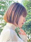 30代40代大人女性/前髪ありショートボブ/ショートヘア/髪質改善