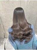 ブリーチなしWケアカラー×アッシュベージュ