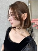 韓国レイヤーカット/ヨシンモリフェイスレイヤー/艶髪カラー