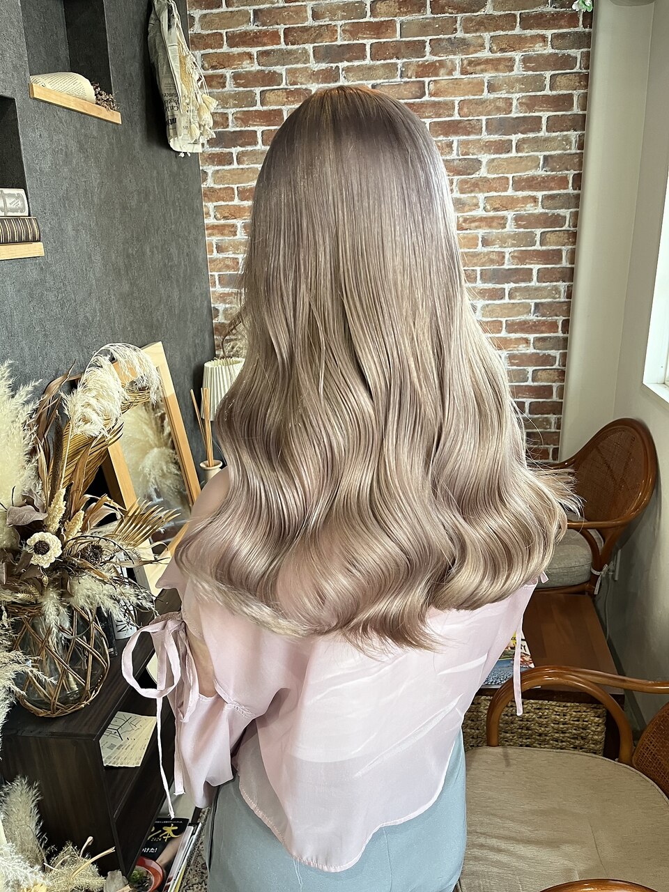 BEAUTY&YOUTH ベージュ ヘアリ―モヘヤカ―デガン BEAUTY&YOUTH ベージュ ヘアリ―モヘヤカ―デガン リーフ パターン