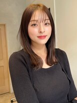 ノイ(noi) 顔周りレイヤーカットくびれヘアミルクティーベージュカラー