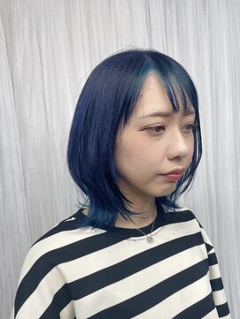 メゾンセブンルックス 宇都宮簗瀬店(Maison 7LOOKS) ブルーカラー+ウルフレイヤー！《手塚》