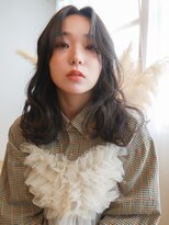 テトテ 三宮店(Tetote)&nbsp;【tetote三宮】黒髪ワンレンカール レイヤースタイル