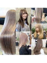 【stylist：加藤翔太郎 一@56sk__magico－】ブリーチを使ったベージュカラーと顔まわりカット