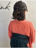 卒業式/着付け/ヘアセット/アレンジ/ヘアアレンジ/成人式ヘア