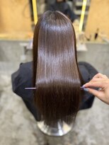 ロンド 表参道店(Lond)&nbsp;ブリーチなしチェリーブラウン髪質改善縮毛矯正酸性ストレート