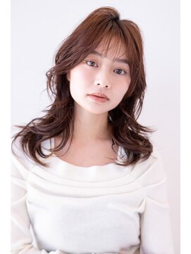 エースハバナ 渋谷(1 HAVANA) チョコグレージュ/20代30代大人かわいい/ミディアムレイヤー