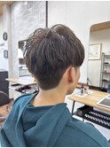 束感マッシュ×カーキアッシュ