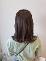 アチーブティルスマートサロン 豊川末広通店(achieve till Smart Salon)&nbsp;チョコレートブラウンワンカラー×ゆるふわナチュラルウェーブ