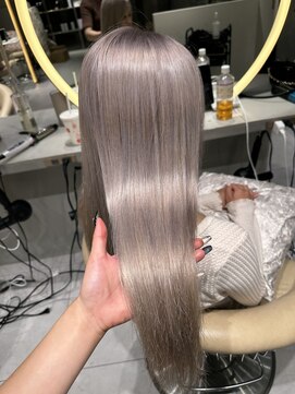 ロンドルピナス 小倉(Lond Lupinus) ミディアムヘア暗めカラー/デザインカラー/フェイスフレーミング