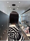 切りっぱなしボブ×ヘルシーカラー【横浜】