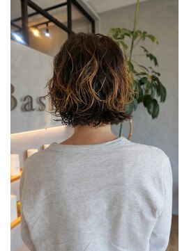 ベーシス(Basis) 【Basis福田】ボブパーマ×プレイングカラー