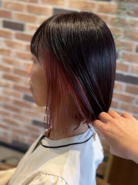 スペックホルダー(Spec Holder) 艶ボブ×ピンクインナーカラーデザインカラー