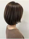 【髪質改善】大人レイヤー×白髪ぼかしハイライト