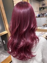 イチパーセント 横浜(1%)&nbsp;カシスピンク/大人ガーリー/ダークアッシュ/似合わせカット/横浜