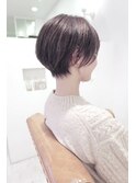 クールショート白髪ぼかしイメチェン