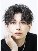 MEN’S HAIR/サーフカール/刈り上げセンターパート