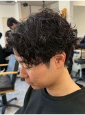 宇都宮メンズカットメンズパーマ波巻きスパイラルパーマツイスパ