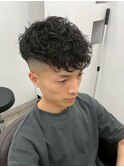 スペインカール ショート &nbsp;波巻きツイストスパイラル　フェード