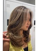 ナチュラルハイライト × バタフライレイヤー