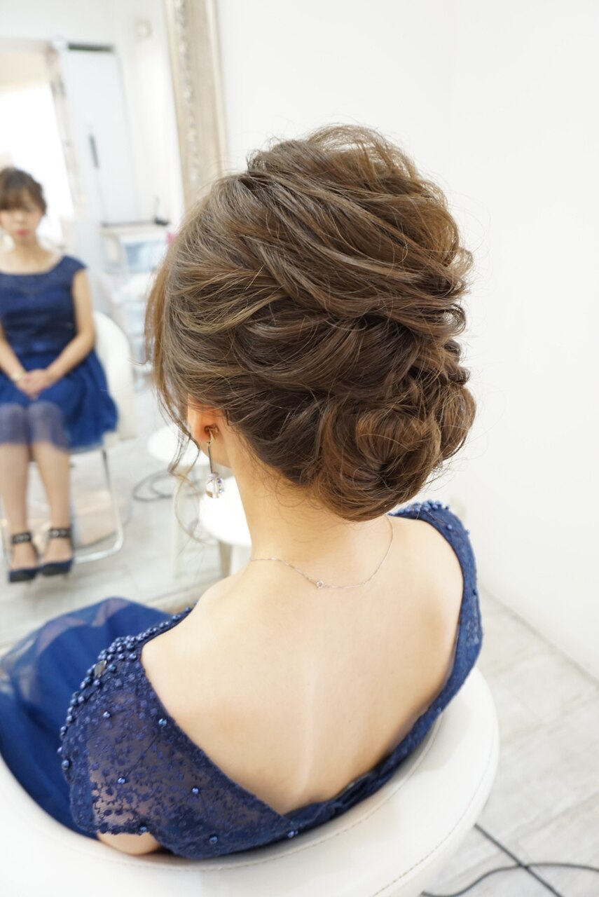 ふんわり大人アップ ヘアセット：L004866856｜ヘアアンドメイク