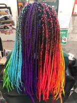 ミミック (mimic)&nbsp;成人式の髪型にオススメ！！カラフルレインボーブレイズ