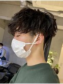 メンズパーマ/スパイラルマッシュ/ツーブロック刈り上げ