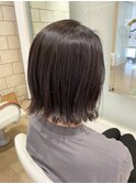 ハイライトオンカラーでつくる外ハネボブ【RENJISHI 宮本】