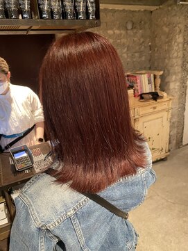 ロイジー(roijir) 表参道roijir 外ハネミディアム×暖色ブラウンカラー