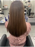 ツヤ髪ロングサラサラ髪質改善トリートメントストレートヘア