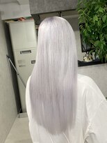 ロウル 渋谷(LOWRL)&nbsp;ホワイトラベンダー/ケアブリーチ/ダブルカラー/シールエクステ