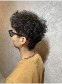 MEN’S HAIR/ブルーブラック/フェザーパーマ/本八幡