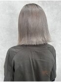 ミルクティーグレージュ/ブリーチ/トリプルカラー/ボブ