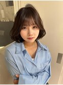 ★魅力倍増カールセミディシアーカラー姫カットダークアッシュ★