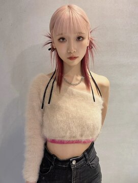 ペレ 梅田(PELE) 前髪/アンブレラカラー/こなれミディ/イメチェン/ウェーブパーマ