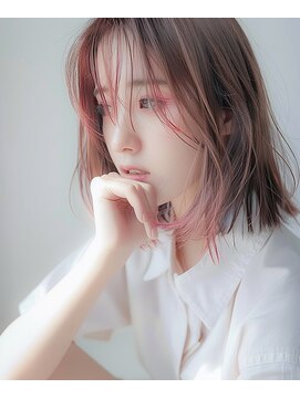 ヘア ケア オディール(Hair Care Odile) 【デザインカラー/フェイスフレーミング】ピンクデザイン