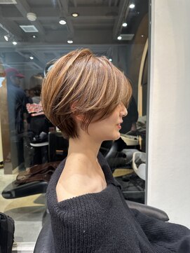 ロンドエニカ 大宮(Lond enika) イメチェン外ハネボブ美髪ワイドバングレイヤーショート/大宮