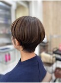 大人耳掛けショート30代40代50代明るい白髪染め髪質改善上尾