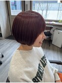 ボブ×チェリーブラウン