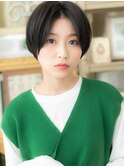 センターパート小顔ミニボブショートマッシュc6志木20代30代40代