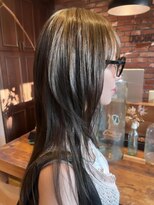 ボコカ(bococa) 【Vicky指名】ブリーチなしオリーブベージュロングレイヤー