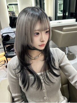 アイトーキョー 名古屋名駅(AI TOKYO) レイヤーカット/ルーツカラー/シルバー/［名古屋駅/名駅］