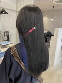 10代20代大人可愛いイヤリングカラー×ネイビーブルー