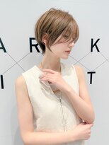 ハルキミナト ジャパン ヨコハマ(HARUKI MINATO japan YOKOHAMA)&nbsp;大人ショート/縮毛矯正/学割U24/ブルーカラー/くすみベージュ